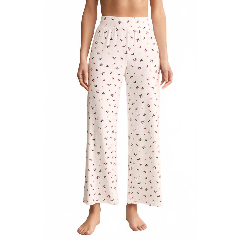NEW Z SUPPLY luxe holly pointelle pants in white